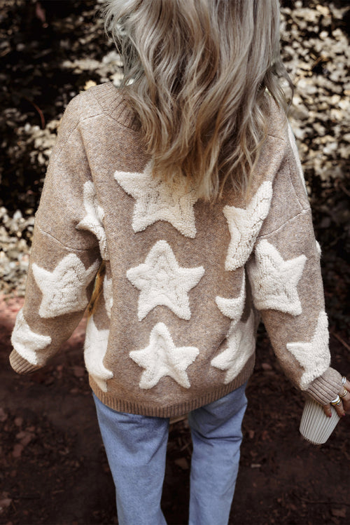 Clare Sherpa Star Cardigan - M.C’s