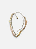 Triple-Layer Gold-Plated Chain Necklace