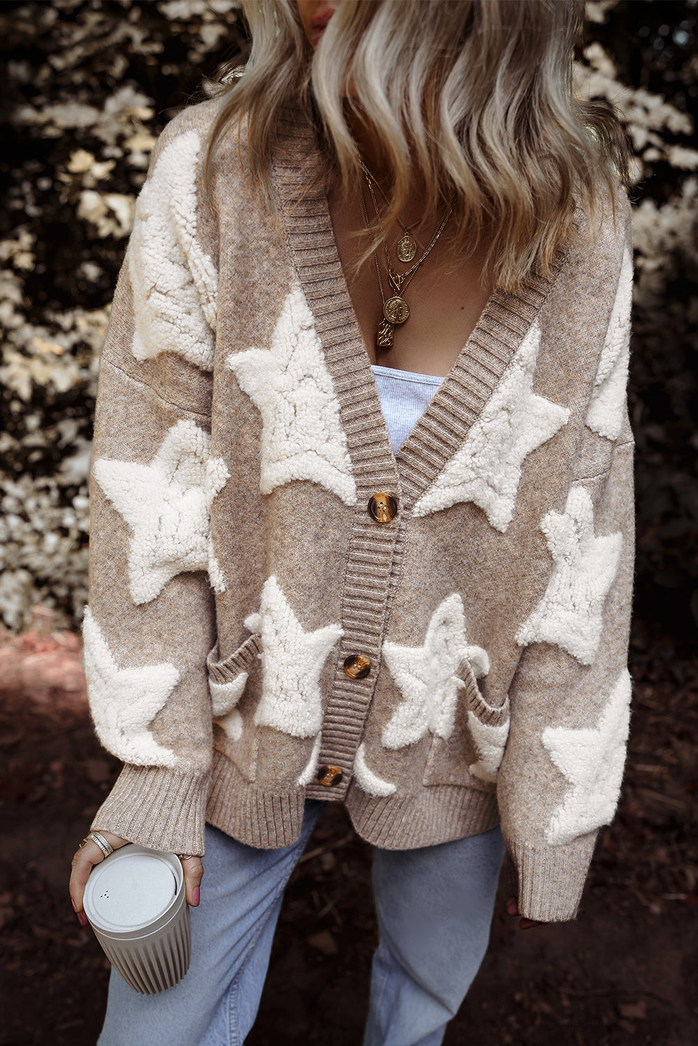 Clare Sherpa Star Cardigan - M.C’s
