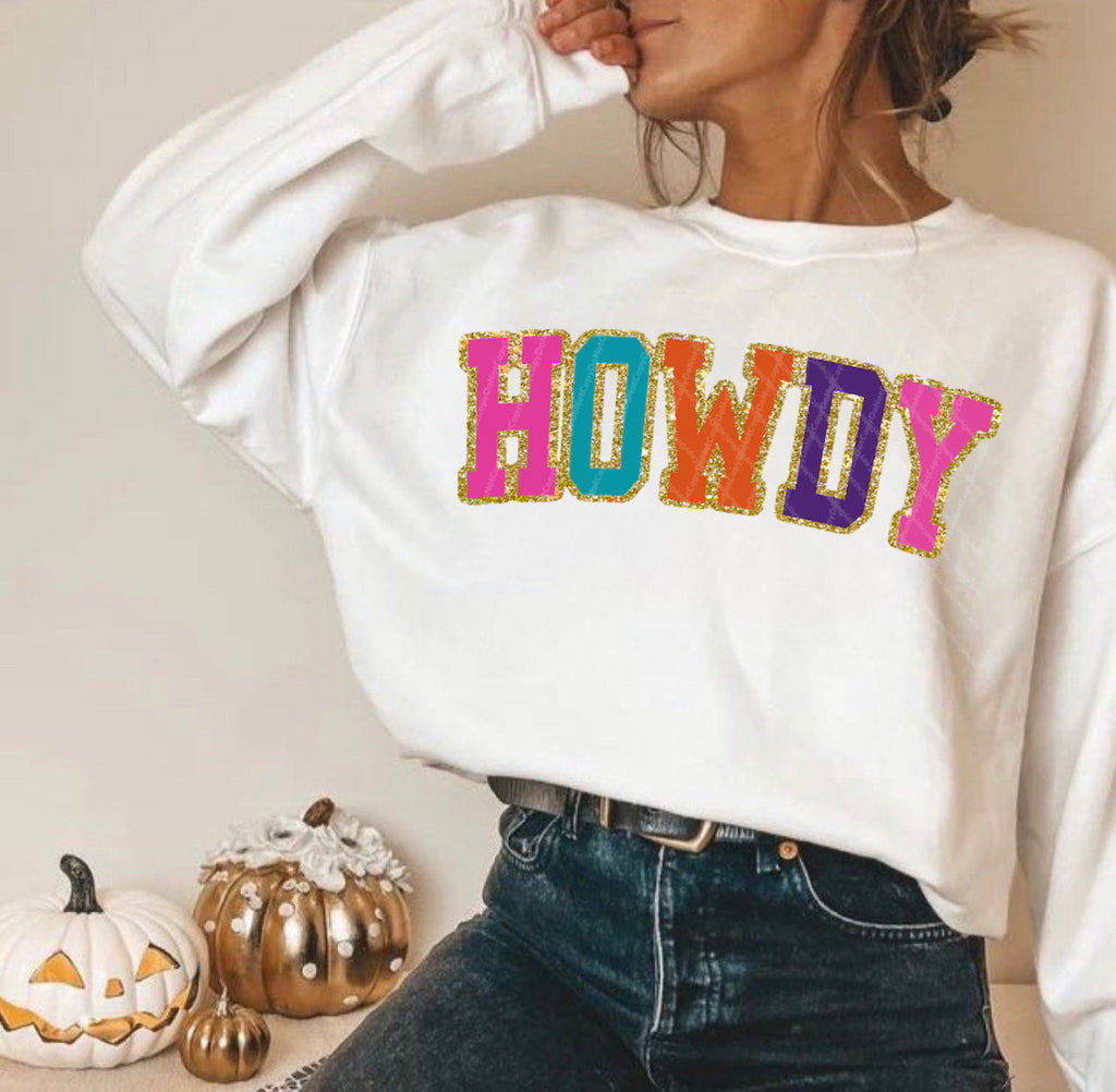 Howdy w/ Glitter Print - M.C’s